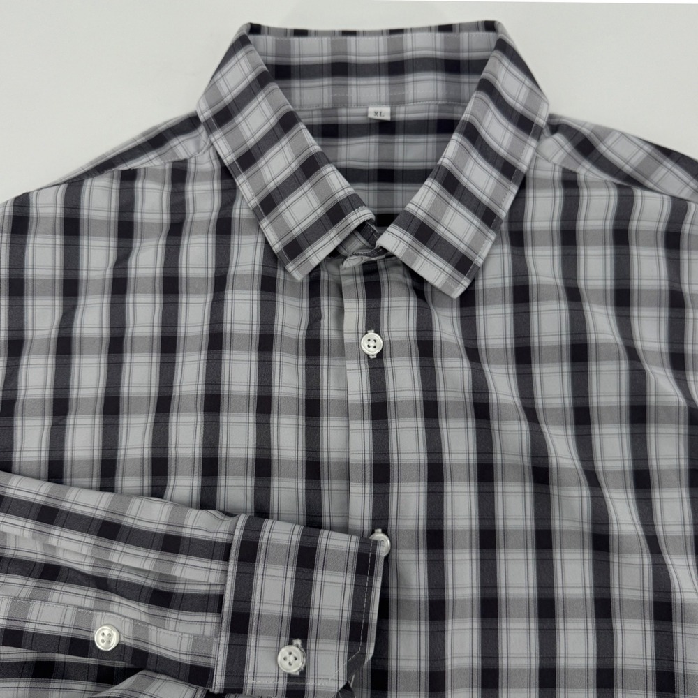 State & Liberty Mens XL Plaid Button Down Shirt Long Sleeve Performance Gingham